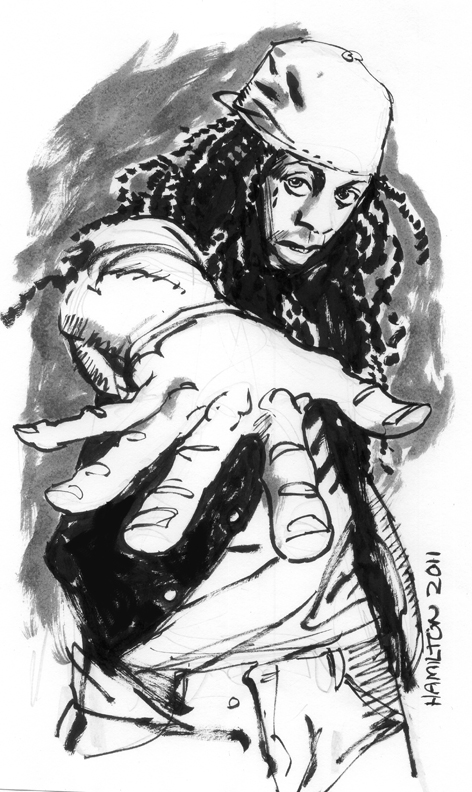 472x792 Lil Wayne Tim Hamilton - Lil Wayne Cartoon Drawing
