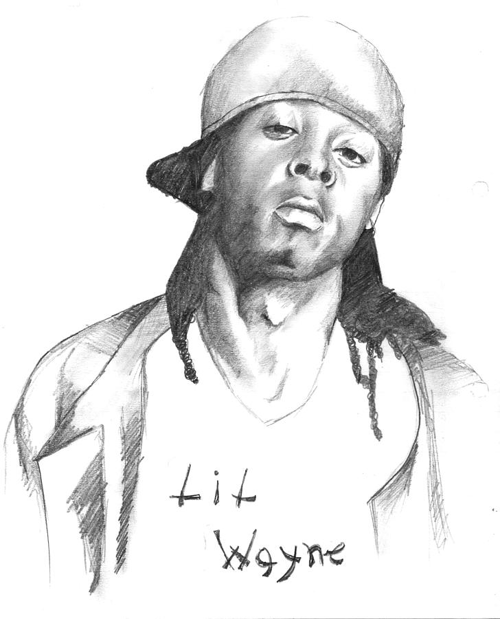 728x900 Lil Wayne Drawing - Lil Wayne Drawing
