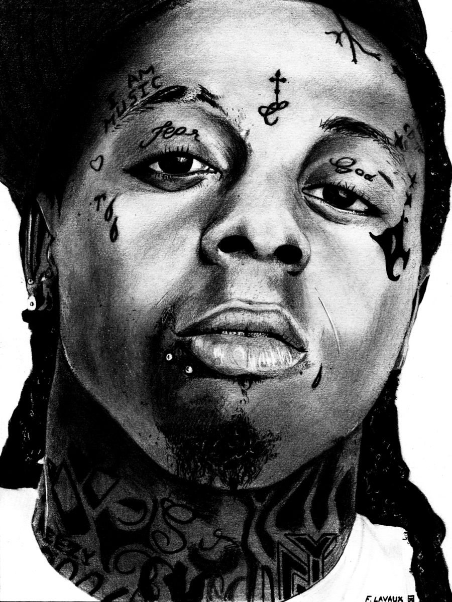 900x1200 Lil Wayne Drawing - Lil Wayne Drawing