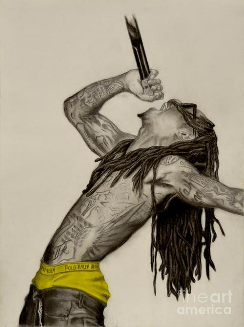 500x670 Lil Wayne Drawing - Lil Wayne Drawing