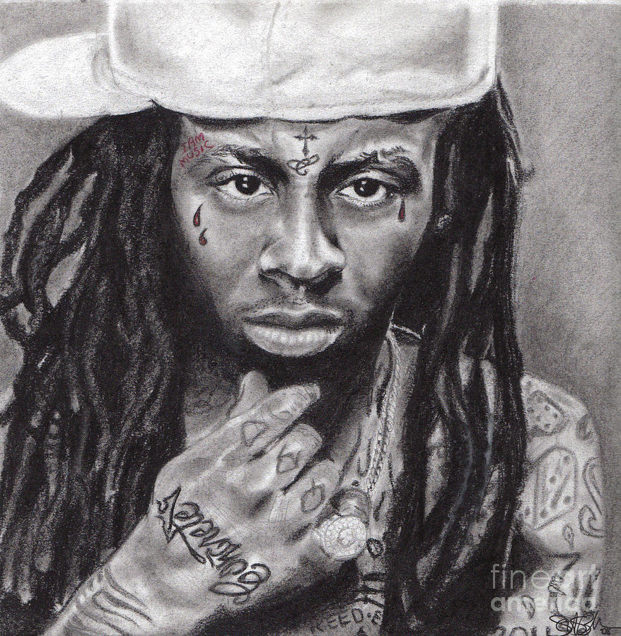 878x900 Lil Wayne Drawing - Lil Wayne Drawing