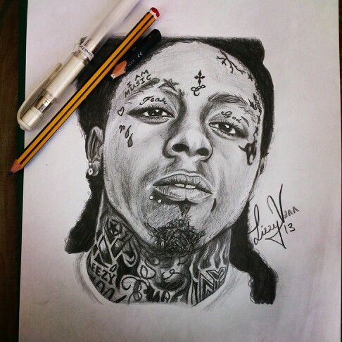 486x486 My Drawing Of Lil Wayne Drawings In Drawings, Sketches - Lil Wayne Drawing