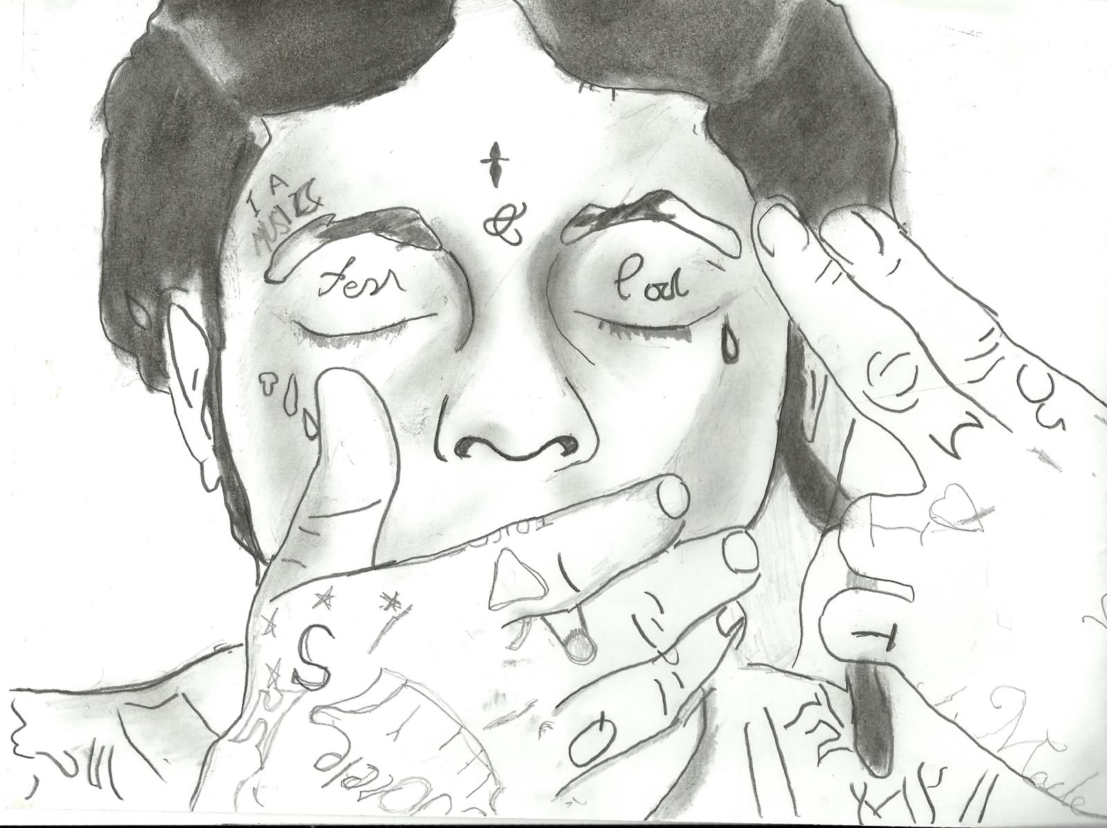 1600x1196 Tunechi Drawing - Lil Wayne Drawing