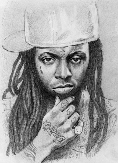 400x551 Lil Wayne - Lil Wayne Drawing
