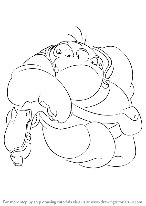 598x844 Learn How To Draw Dr Jumba Jookiba From Lilo And Stitch - Lilo And Stitch Drawing