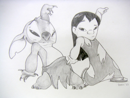 500x375 huge collection of 'lilo and stitch drawing' download more than - Lilo Stitch Drawing