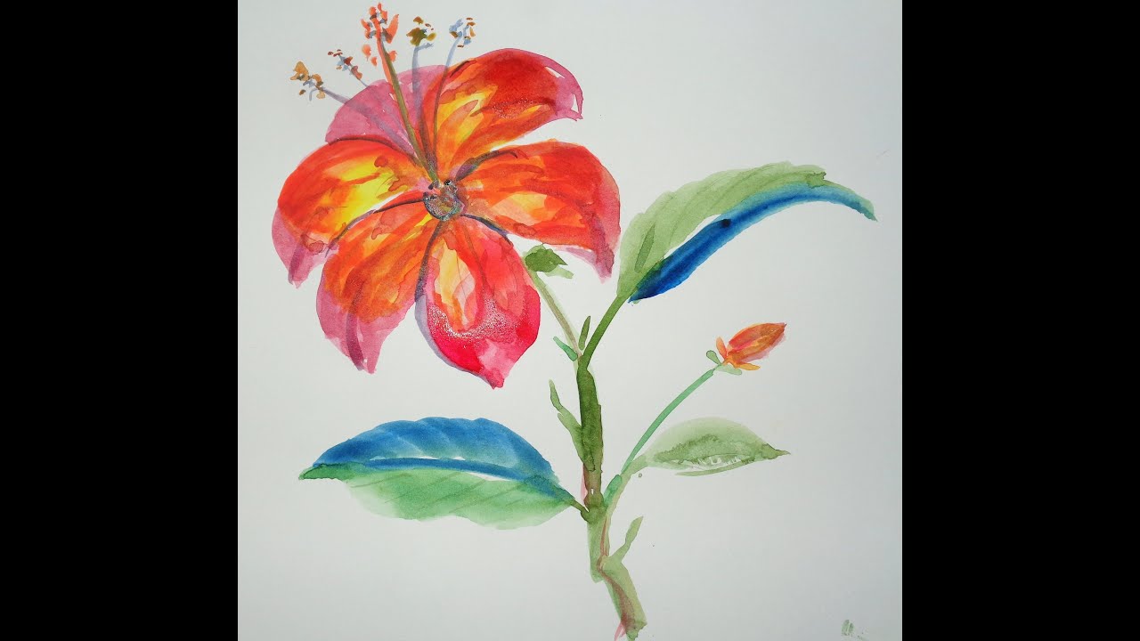 1280x720 How To Draw Flowers - Lily Flower Drawing