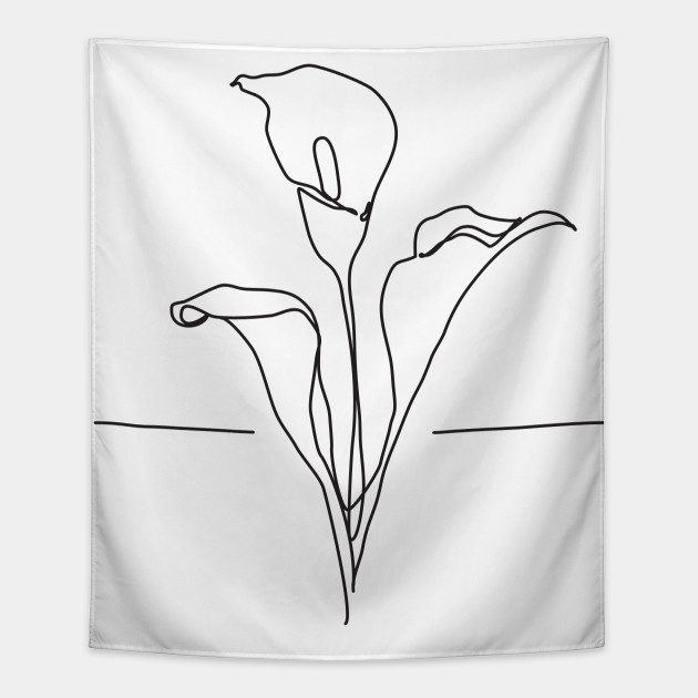 630x630 Lily Flowers Line Drawing - Lily Flower Line Drawing