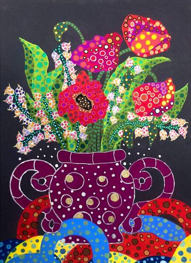 375x516 Poppy And Lily Of The Valley Drawing - Lily Of The Valley Flower Drawing