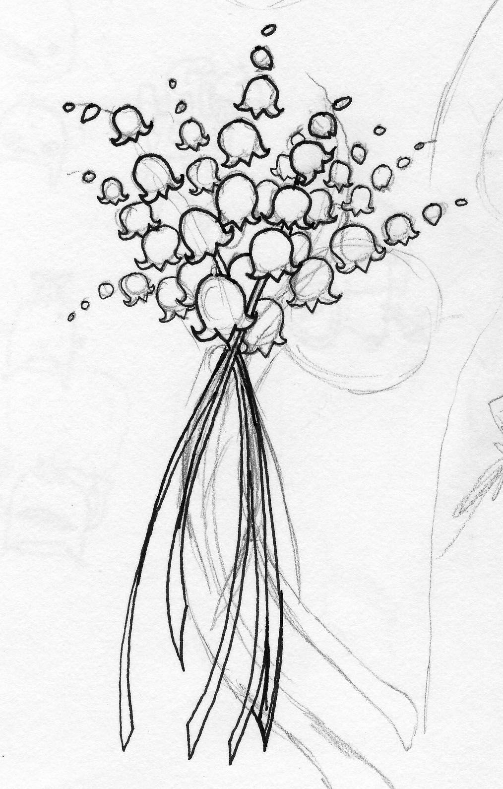 1014x1590 lily of the valley lily of the valley lily of the valley - Lily Of The Valley Line Drawing