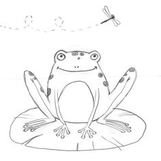 236x236 huge collection of 'frog on lily pad drawing' download more than - Lilypad Drawing