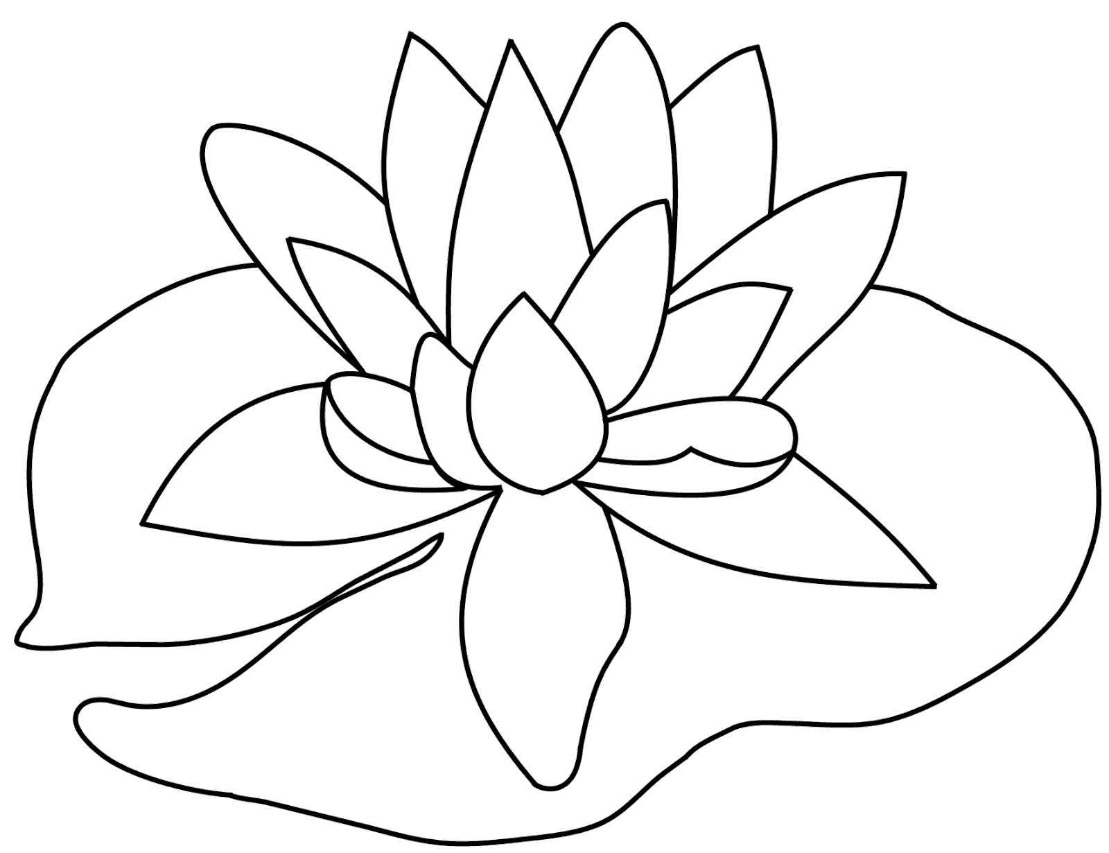 1600x1230 lily pad clipart drawn - Lilypad Drawing