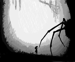 300x250 The Spider And Boy From Limbo - Limbo Drawing