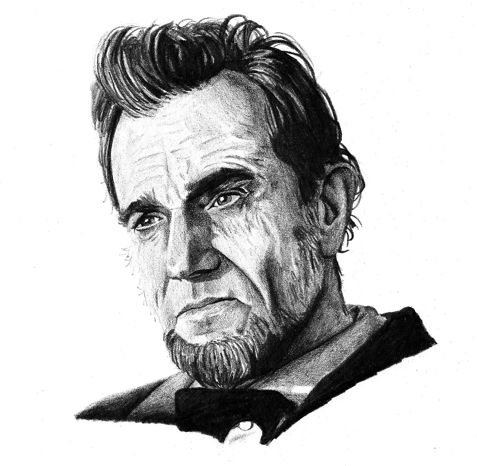 1661x1626 Lincoln Film Portraits - Lincoln Drawing
