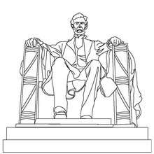 220x220 lincoln memorial statue coloring pages - Lincoln Memorial Drawing