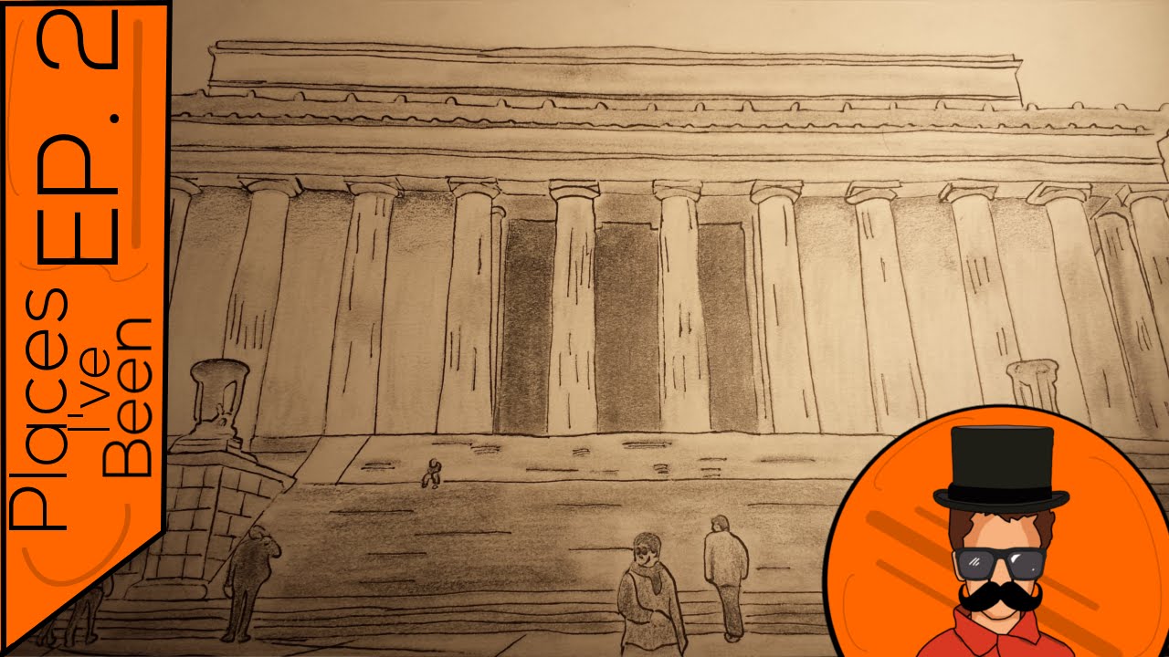 1280x720 places i've been lincoln memorial - Lincoln Memorial Drawing