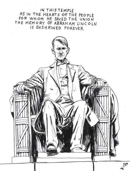 426x560 Cartoon Movement - Lincoln Memorial Drawing