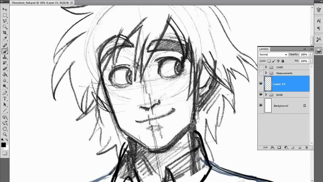 1280x720 Digital Lineart Tutorial - Line Art Drawing