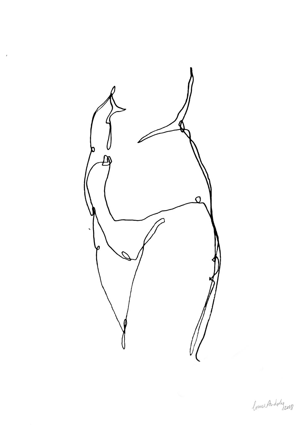 1000x1381 One Line Drawings Louise Androlia - Line Art Drawing