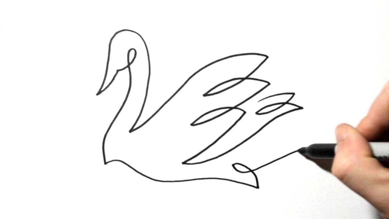 1280x720 Amazing One Line Animal Drawings - Line Art Drawing