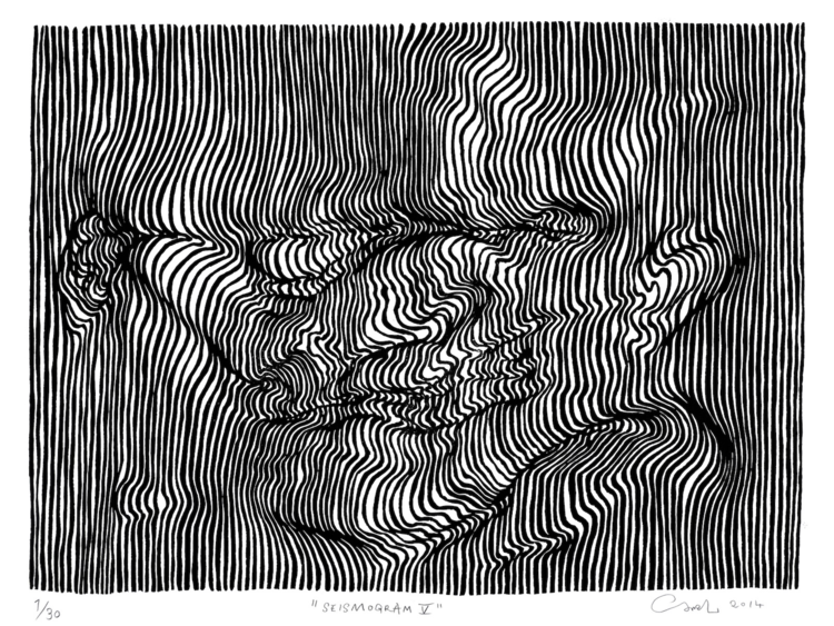 750x563 Carl Krull's Dizzying Drawings Will Make You Do A Double Take - Line Art Drawing