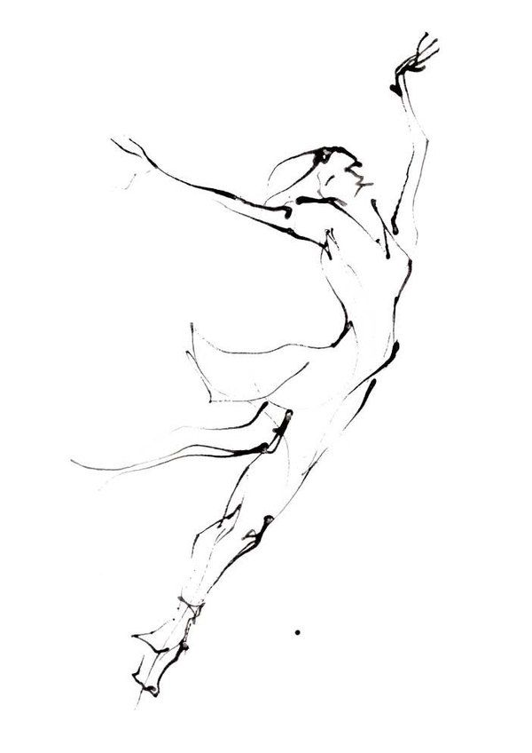 600x848 How To Drawings Dancing Drawings - Line Dance Drawing