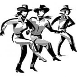 250x250 Singapore Cowboys Line Dancing - Line Dance Drawing