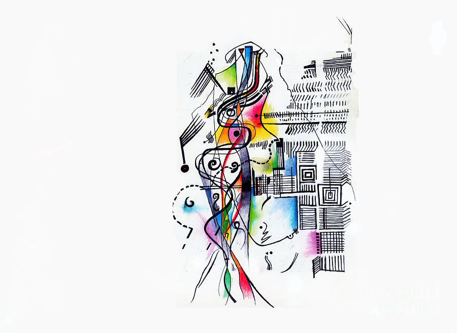 900x655 Abstract Dance Drawings Fine Art America - Line Dance Drawing