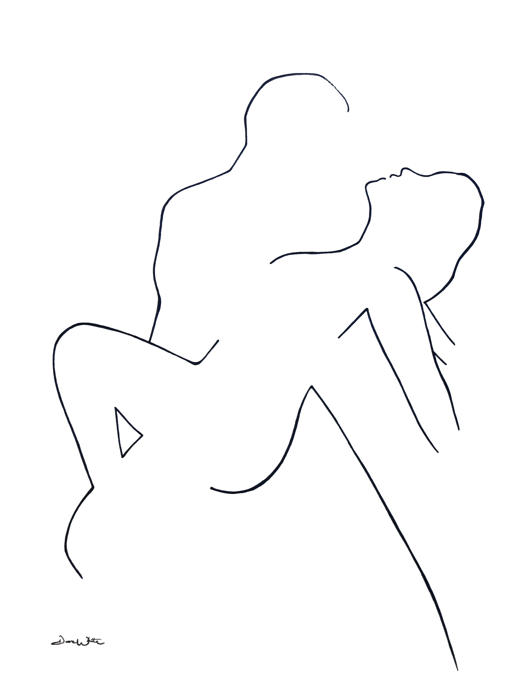 2057x2757 Line Drawing Artist Dave White Ashburn, Va - Line Dance Drawing