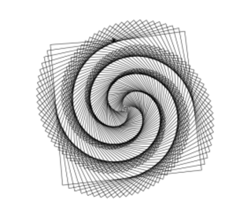 347x299 Drawing A Spiral In A Spiral Using Python Turtle - Line Design Drawing