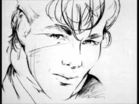 480x360 A Ha - Line Drawing Black And White