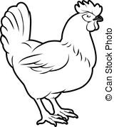 160x179 Chicken Illustration An Of A Could Be Food Label Or Menu Icon - Line Drawing Chicken