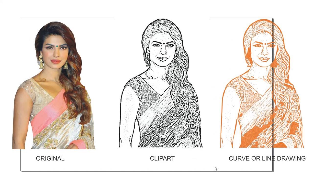 1280x720 How To Make Line Drawing In Coreldraw - Line Drawing Clipart