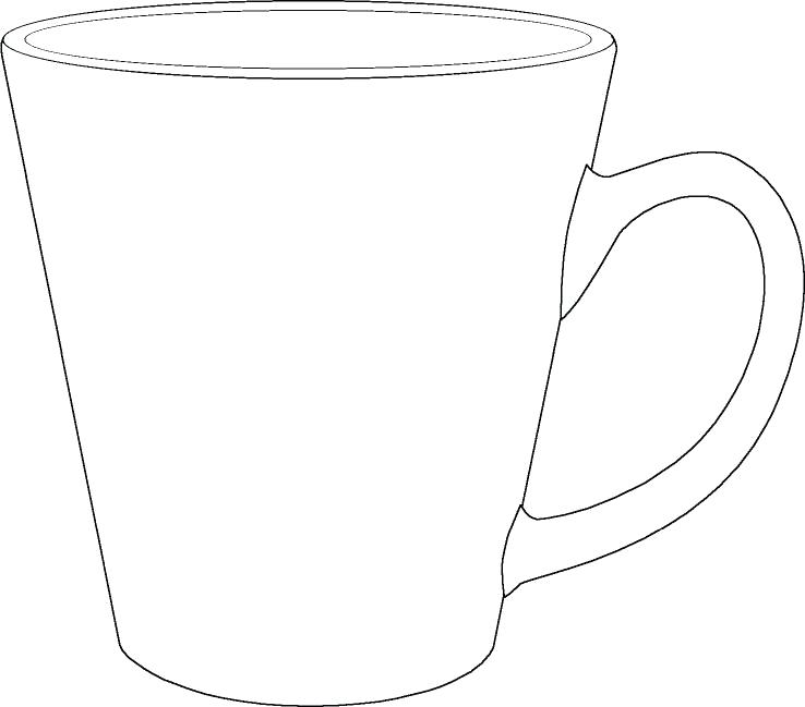 738x649 Drawing Of A Coffee Mug The Good Shepherd Drawing On Coffee Mugs - Line Drawing Coffee Cup