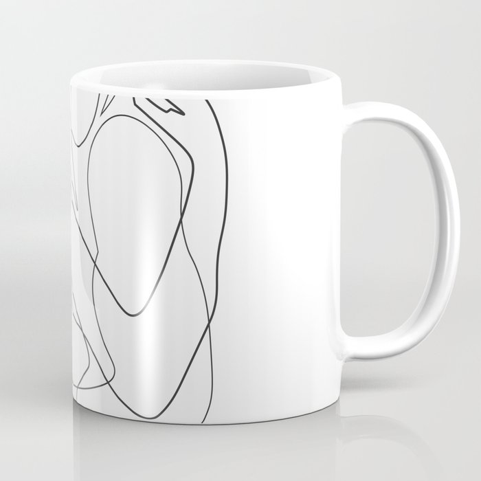 700x700 Lovers - Line Drawing Coffee Cup