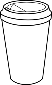 183x296 Coffee Cup Clip Art - Line Drawing Coffee Cup
