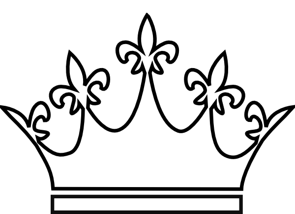 600x437 Line Drawing Of Crown - Line Drawing Crown