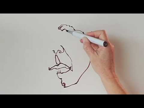 480x360 Continuous Line Contour Drawing Lesson - Line Drawing Drawing