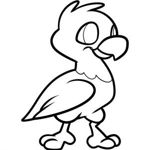 302x302 How To Draw How To Draw An Eagle For Kids - Line Drawing Eagle