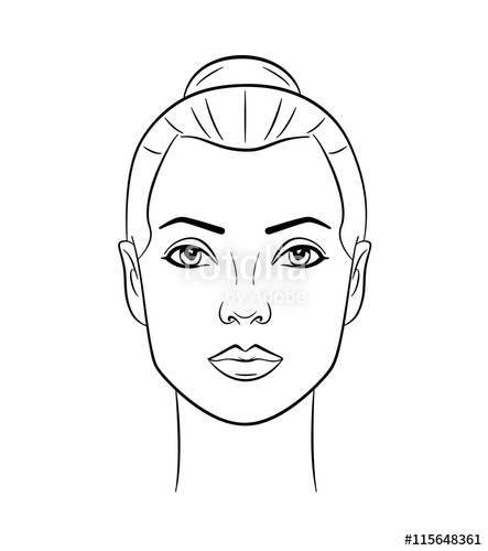 Line Drawing Face at PaintingValley.com | Explore collection of Line ...