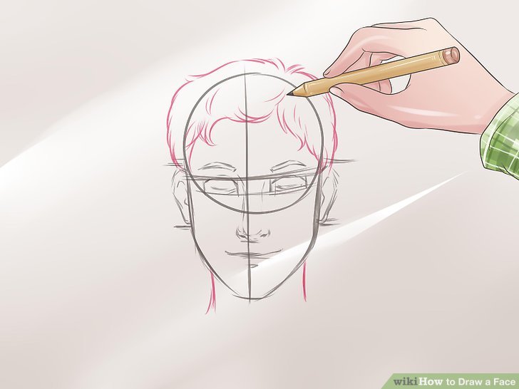 728x546 Ways To Draw A Face - Line Drawing Face