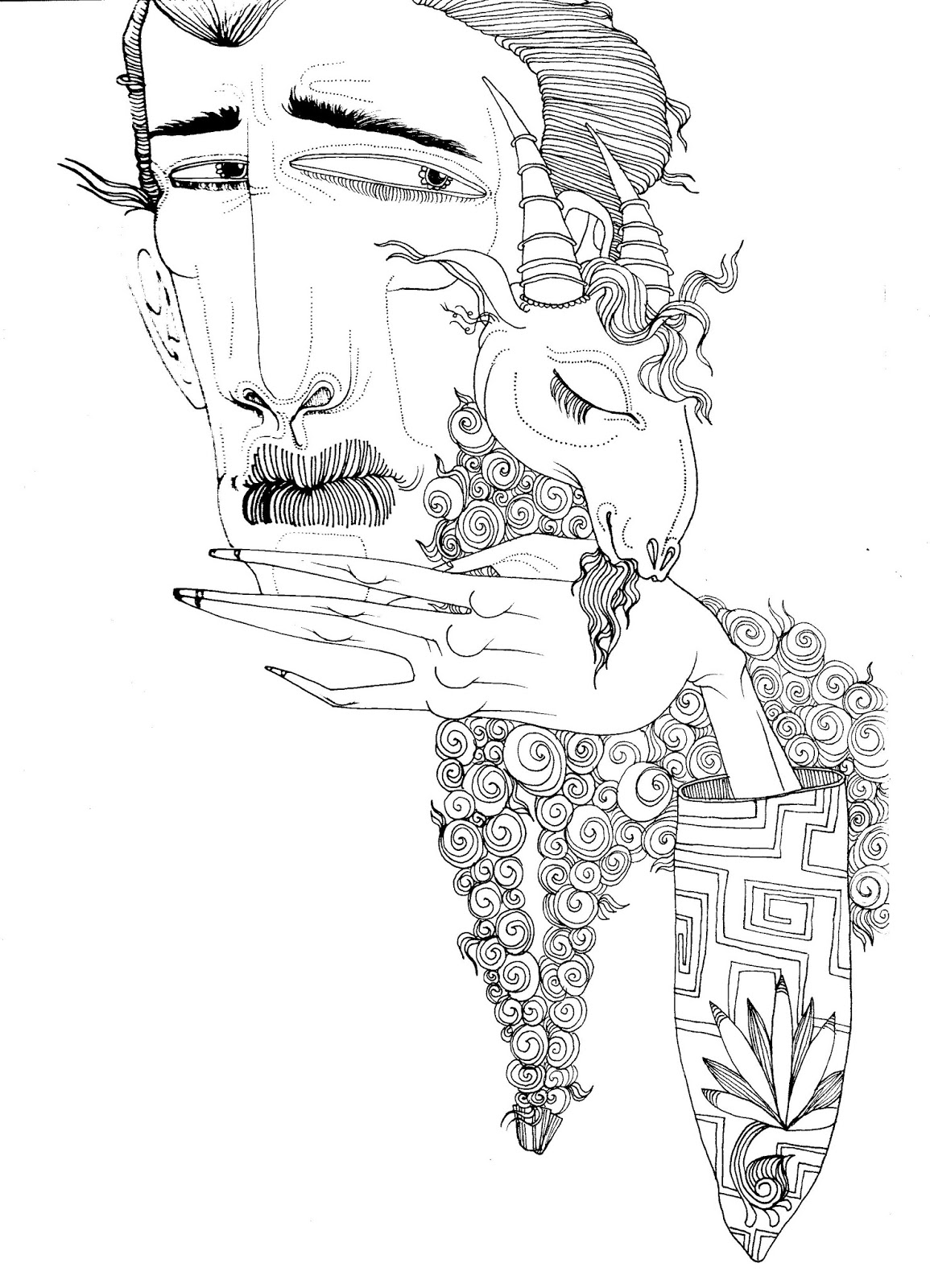 1155x1600 Amy Leonard Creative Black Ink - Line Drawing Hand