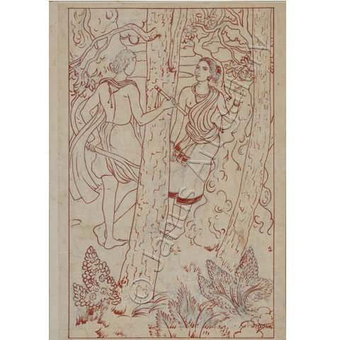 480x480 indian line drawing line drawing artist buy line drawing - Line Drawing Images