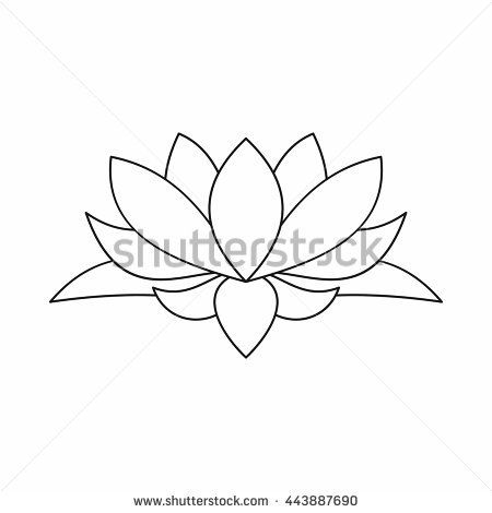 450x470 Image Result For Line Drawing Lotus Flower Sketches To Carve - Line Drawing Lotus Flower