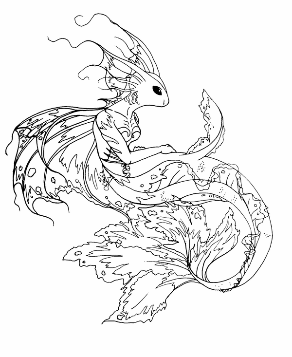 600x733 Mermaid Line Art - Line Drawing Mermaid