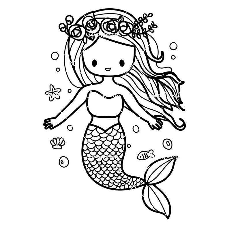 794x794 Mermaid Line Art Mermaid Coloring Png Colouring Line Art Etsy - Line Drawing Mermaid
