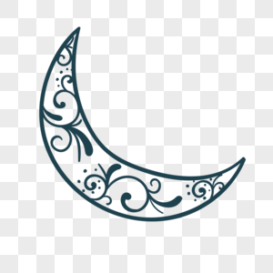 300x300 Line Drawing Auspicious Cloud Moon Graphics Images Free - Line Drawing Moon