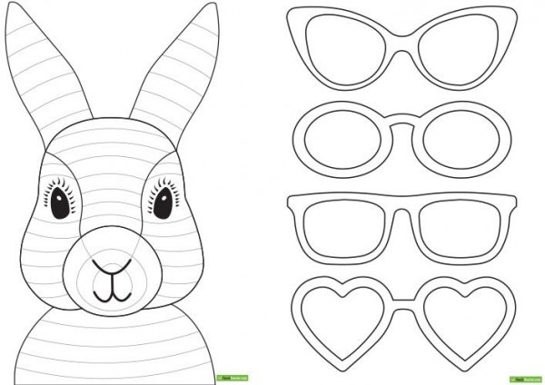 600x424 Easter Bunny Line Drawing - Line Drawing Of A Bunny