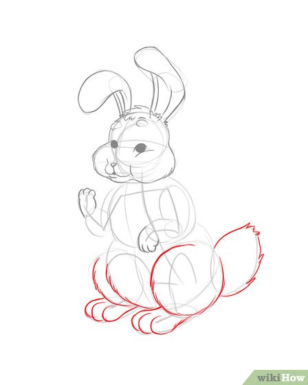 448x560 Ways To Draw The Easter Bunny - Line Drawing Of A Bunny