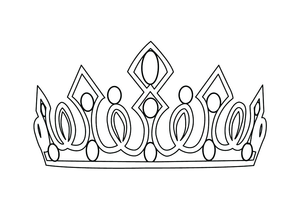 1024x730 Printable Princess Crown Crowns Coloring Pages - Line Drawing Of A Crown